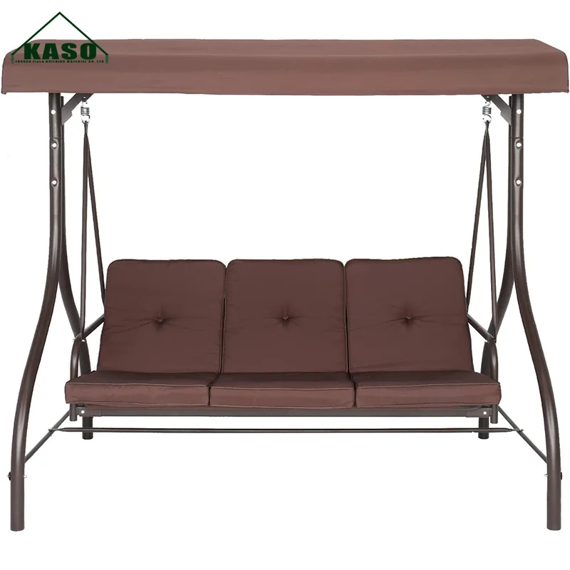 Canada Person Patio Canopy Furniture 300 Lb Capacity 3-Seat Seater 3 Seats Hotel Swing Chair
