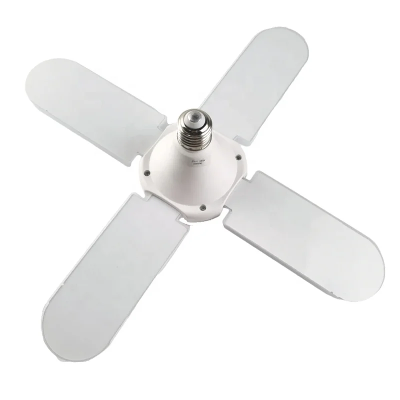 Commercial Industrial Lighting Fan Blade Led Bulb  Electric 6500k Led Lamp 45w 65w 75w Foldable Led Bulbs For Home
