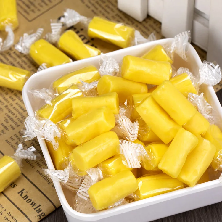 Bulk candy snack durian soft candy with oem package