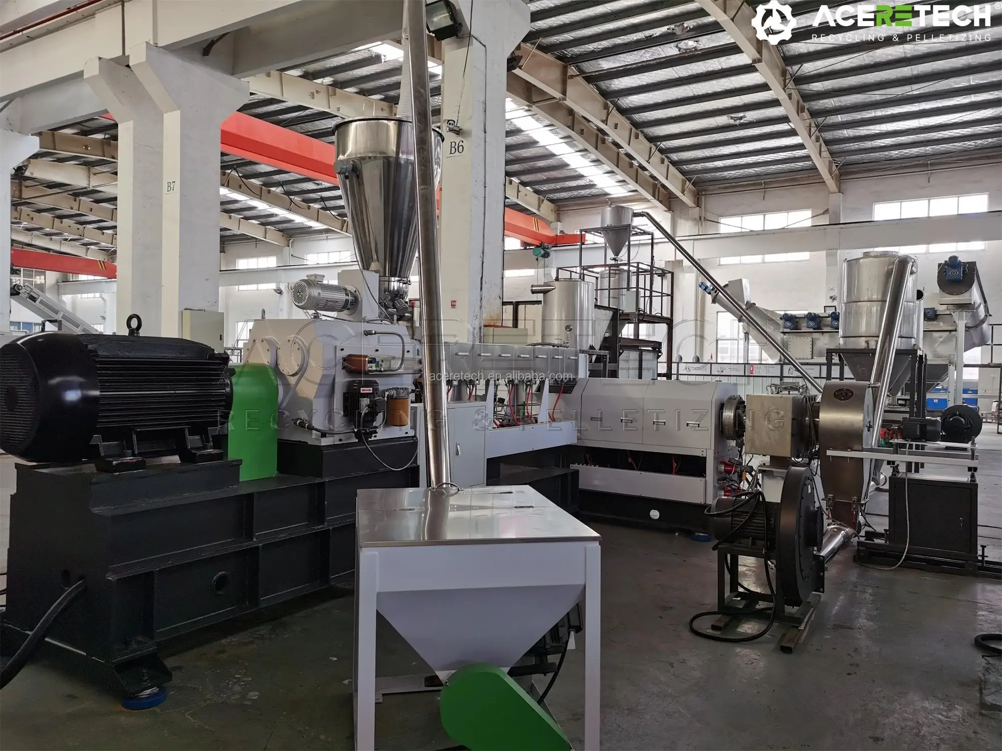 equipment extruder for the production of PVC granules for cable