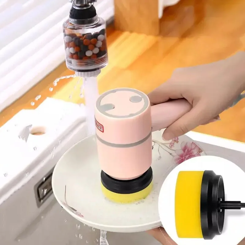 New Multi Electric Cleaning Brush Household Cleaning Tool Handheld Kitchen Cleaning Brush Wireless And Convenient Bowl Cleaner