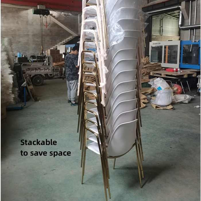 New Design Customized Indoor Living Party Restaurant Metal Hand Made Plastic Stackable Back High Barstool Bar Chair With Armrest