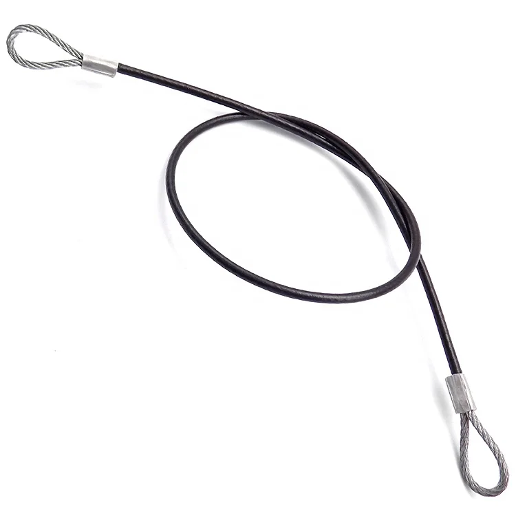 High quality customization Steel Rope with Aluminum Stainless Copper Stamped Ferrules Loop Ends