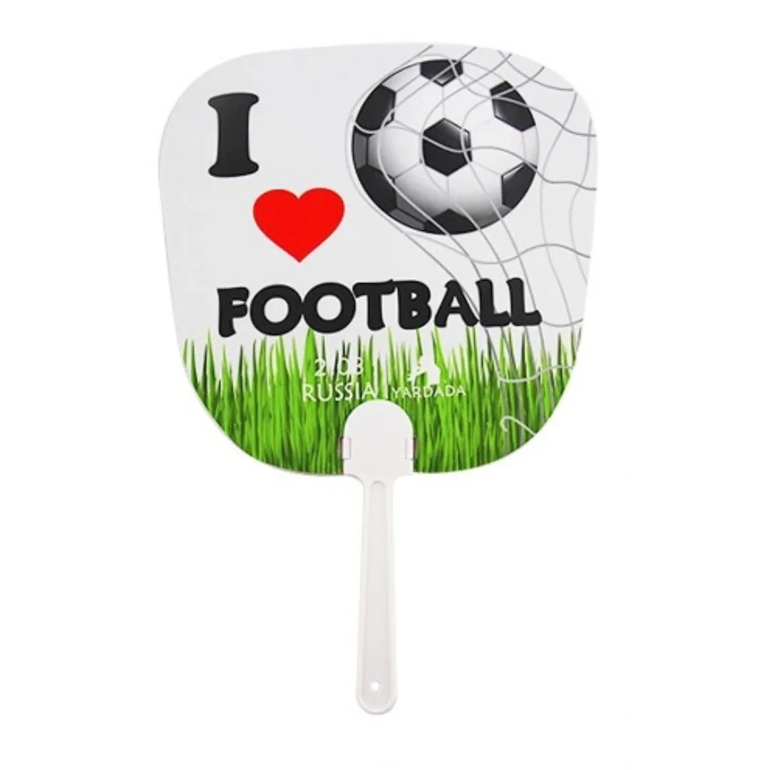 FOCUS Custom Printing PP Hand Fan Cheap Election Advertising Promotion Event Accessory for Sports Club Plastic Hand Fan