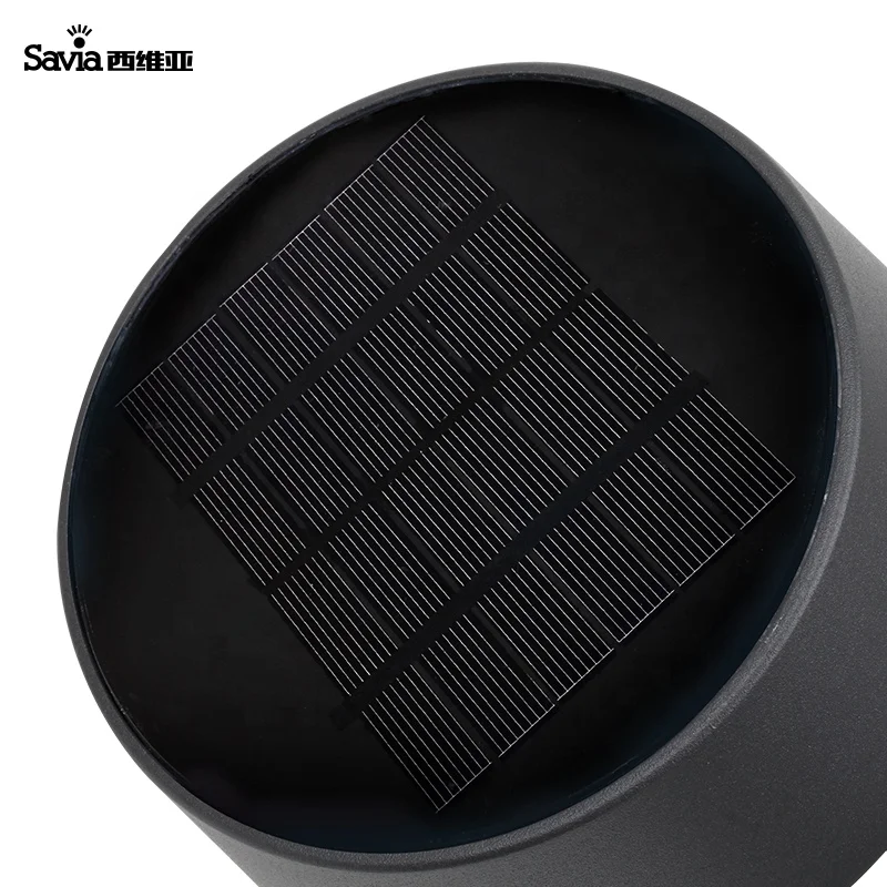Savia Led Solar Motion Sensor Bollard Light For Outdoor Garden Landscape Lawn 1.5W IP54 No Wiring
