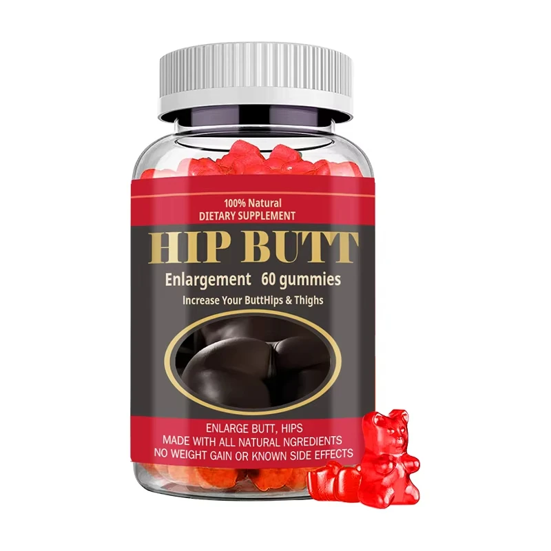 Оптовая продажа конфеты персик форма бедер BBL Gummies добавки без сахара для улучшения здоровья женщин взрослых а не подростков