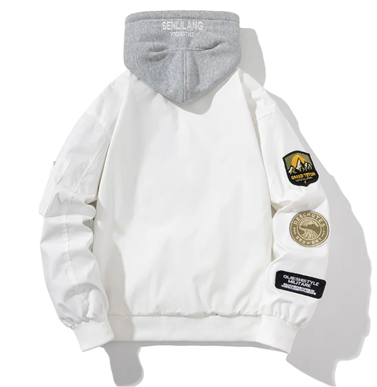 High Quality Mens Patches Bomber Jacket NASA Patch Work Winter Jackets Pilot Cargo Coat Cheap Vintage Bomber VarsityJacket