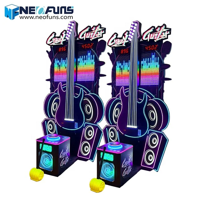 2023 New attractive design crazy guitar hammer hitting sport game machine redemption machine