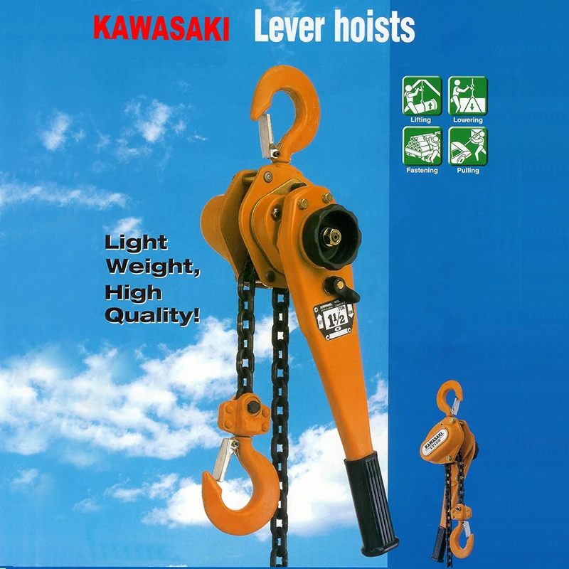  KAWASAKI Рычажная Таль 0 75 т до 12 тонный ручной 2 тонны цепного