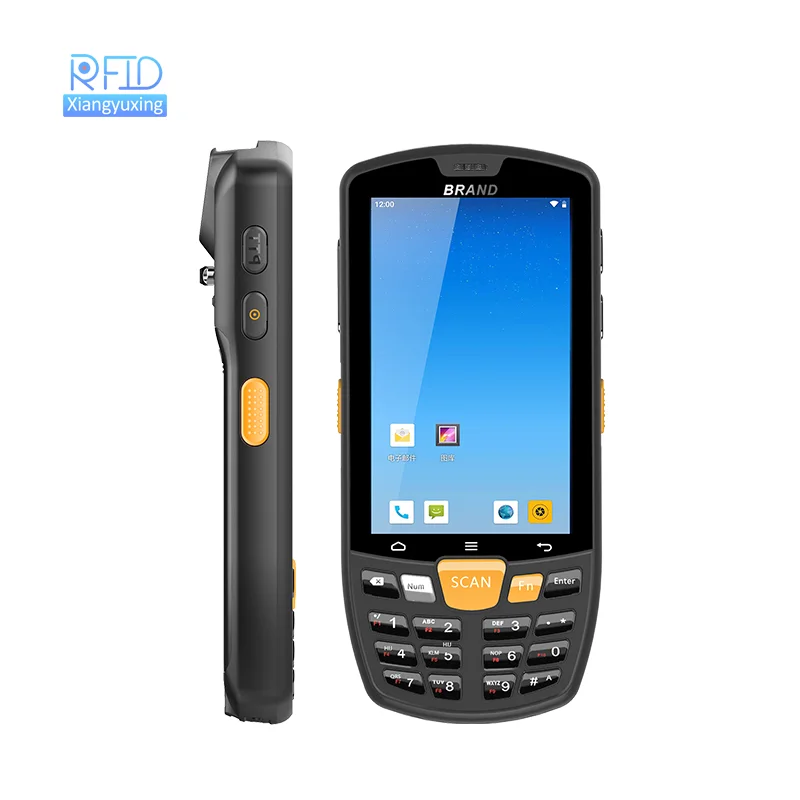 Портативный 13 56 МГц RFID и 1D 2D сканер штрих-кодов GPS Android КПК смартфон с 4G портативным считывателем