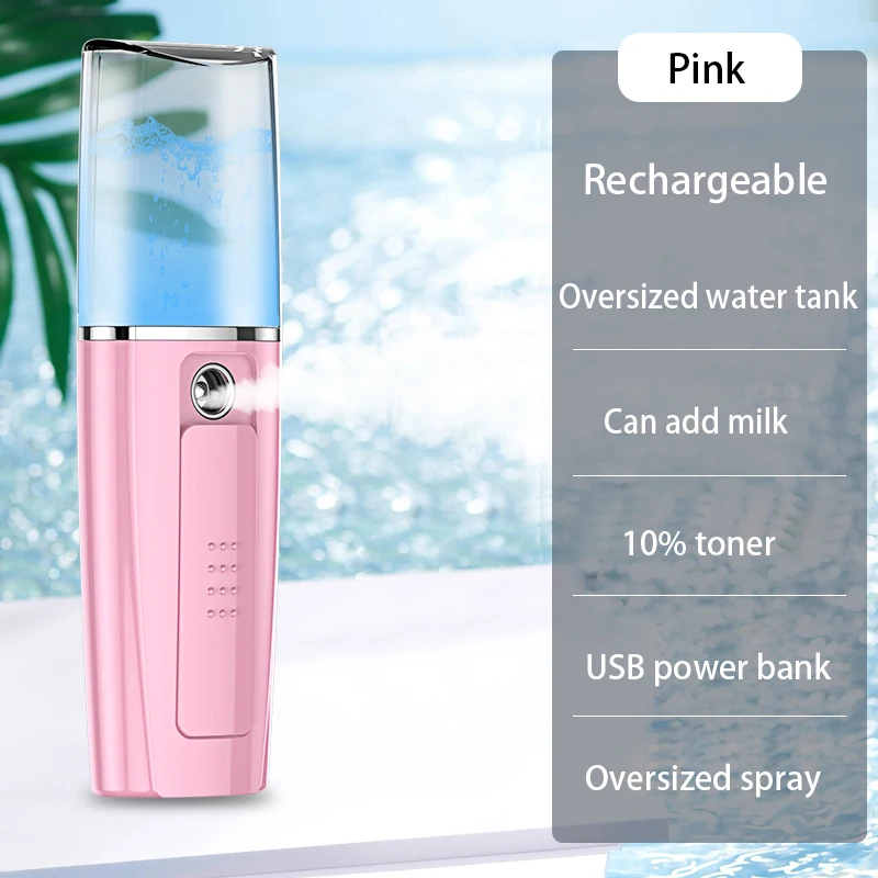 
fashion nano facial mist spray with 40ml nano mist spray face facial moisturizing handy atomization mister 