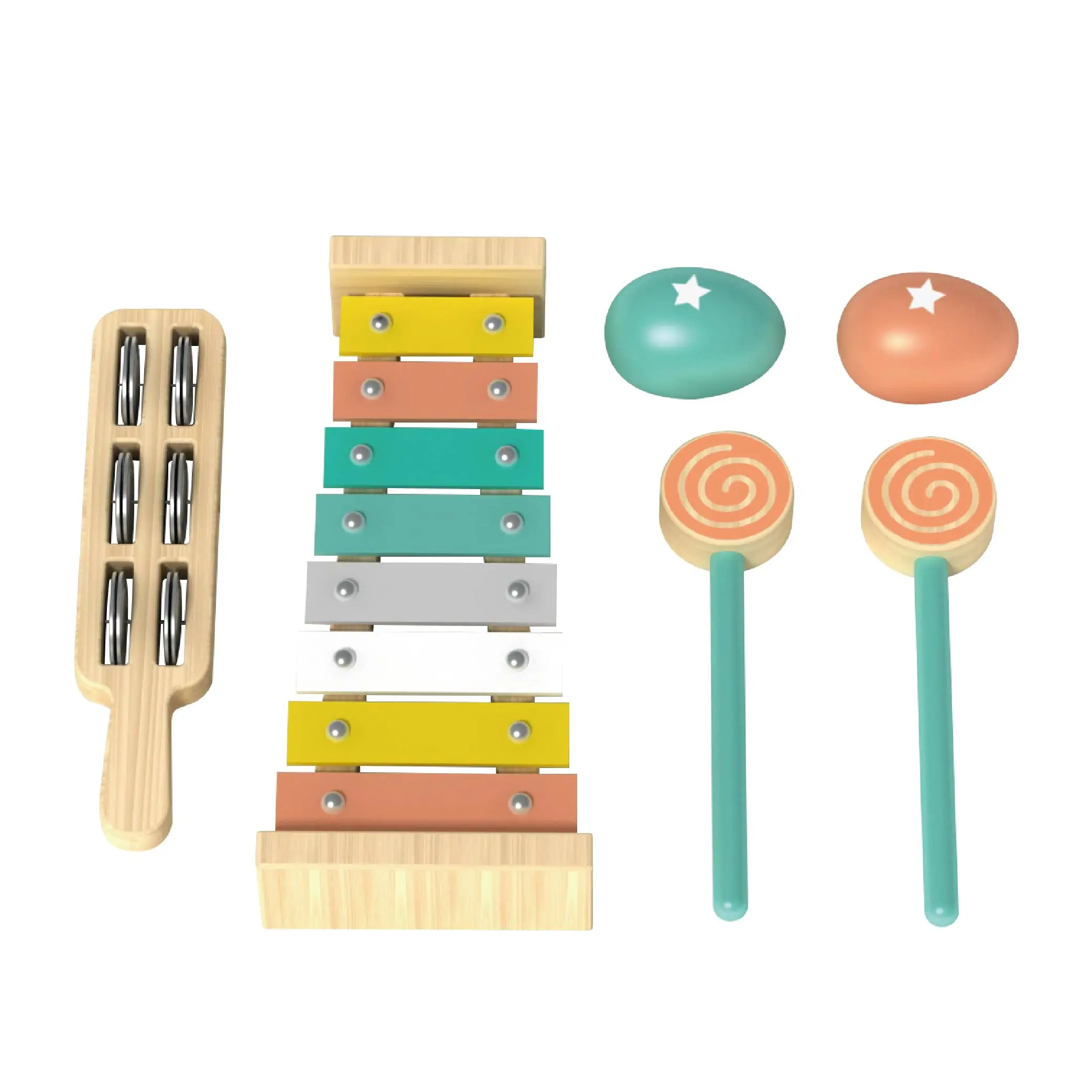 wholesale wooden music instruments set educational toy musical instruments