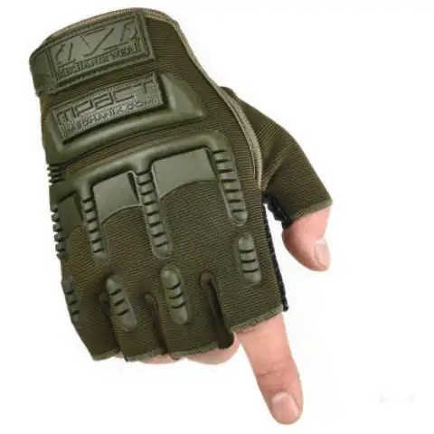 Cheap Price Hard knuckle black half finger motorcycle winter tactical gloves fingerless safety work tactical gloves