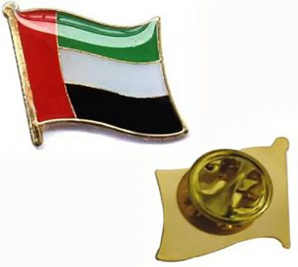 
Metal national country flags lapel pins uae badge 