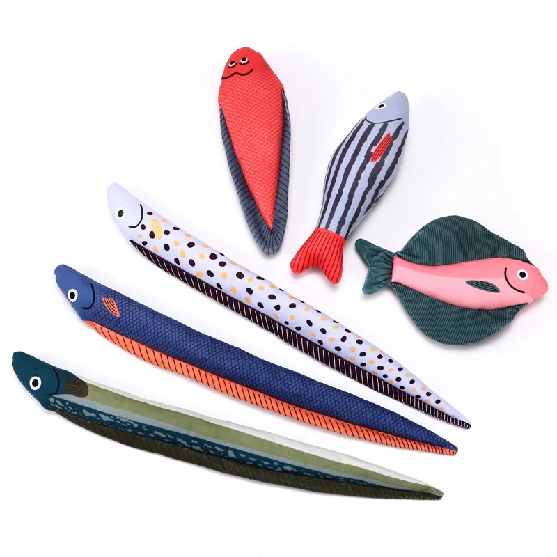 Производитель, оптовая продажа, кошачья мята, в комплекте, плюшевые игрушки для кошек и рыб