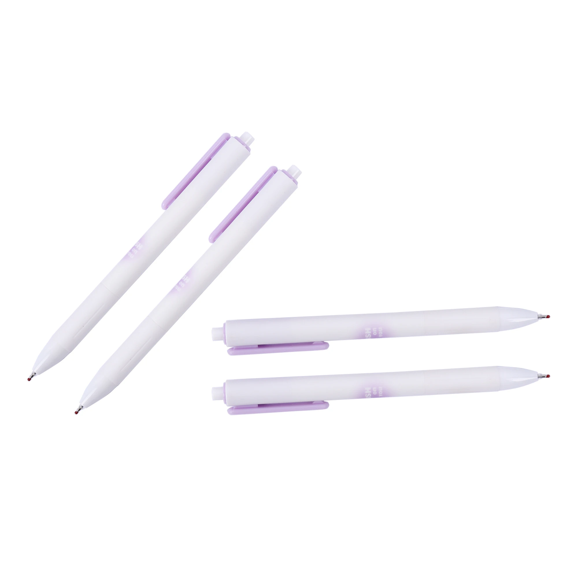OEM wholesale Gel Pens Smooth Writing purple Cute Pens Students Gift School Supplies Children Kawaii ballpoint Pen