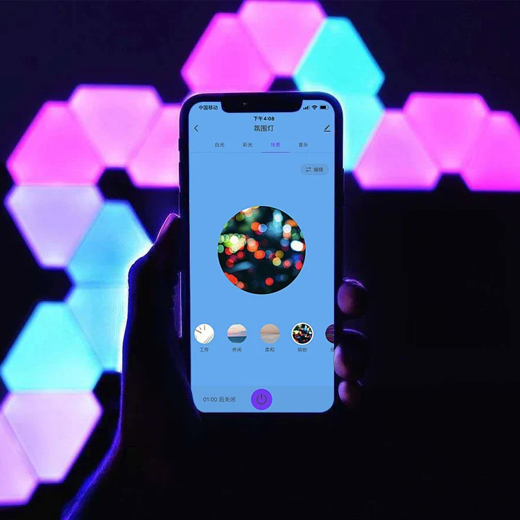 
Home/Bar/Cybercafe Wall Lamp RGBW RGB Smart LED Lighting panel 