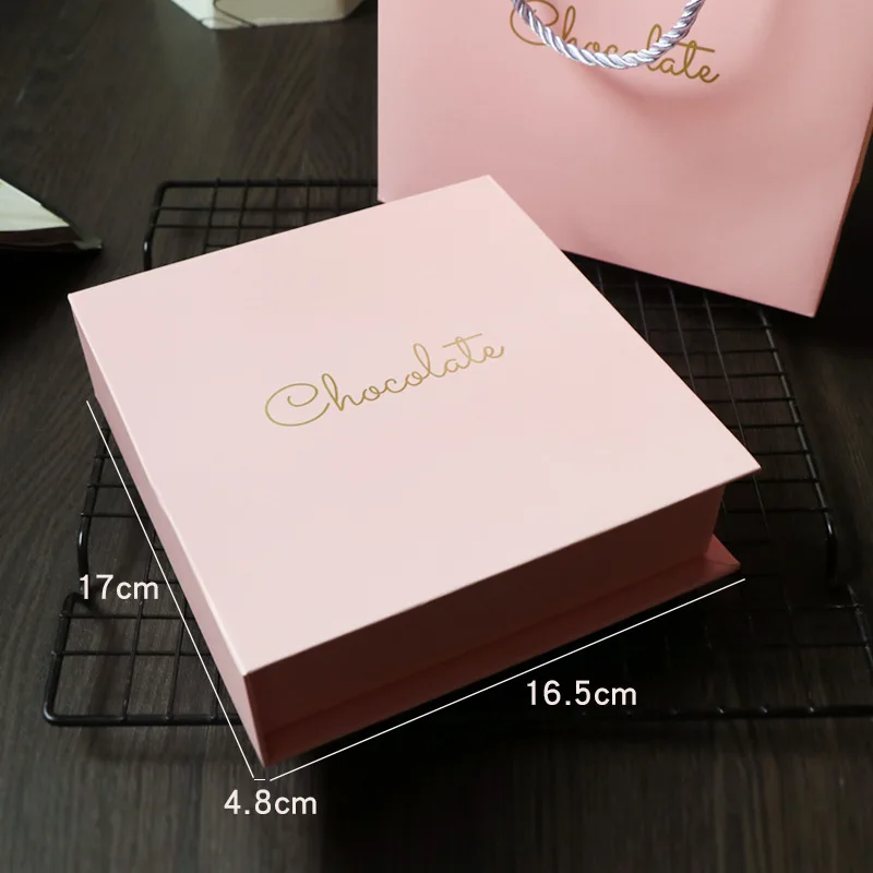 16 Cases Blisters Pink Magnet Lid Box Chocolate Bonbon Packaging Gift Box