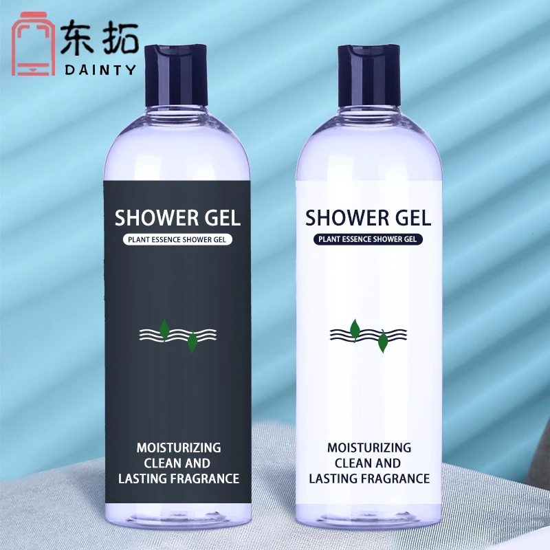 PET plastic bottle shampoo shower gel skincare cosmetics packaging wholesale bathroom products beauty lotion bottle flip cap