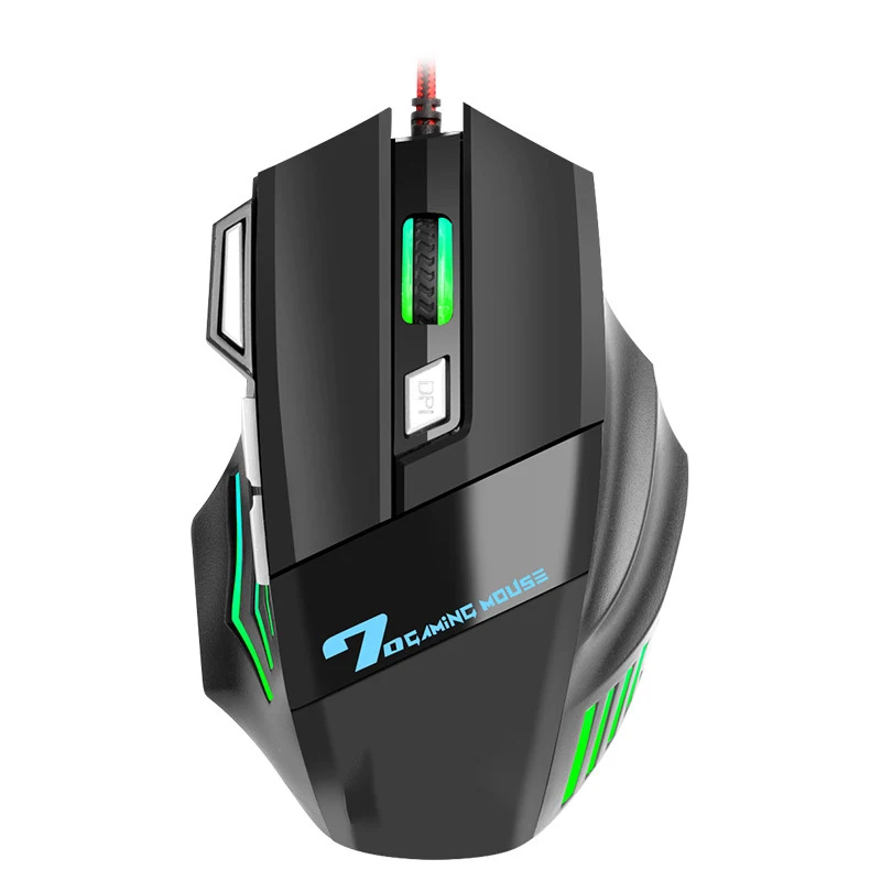 Keywin  Sport Gaming 7-color Backlight Breath Comfort 7D Gamer Mice Wired Gaming Mouse