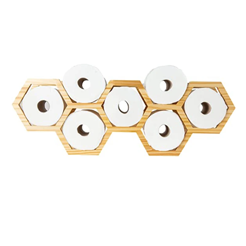 Floating Toilet Paper Holder for Bathroom Decorative Toilet Paper Holder  Wall Mount Storage Self Adhesive