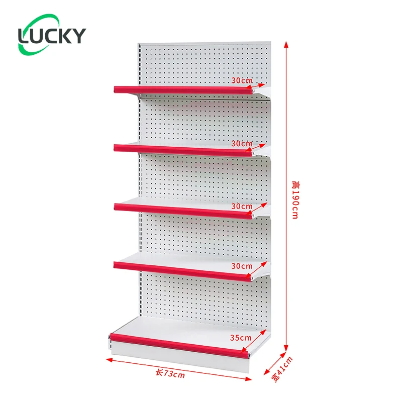 Leke Single sided Subframe-75*41*130 Supermarket Super Market Shelves Display Storage shelf