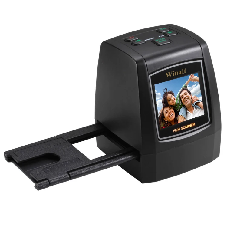 35mm slide film scanner with color display