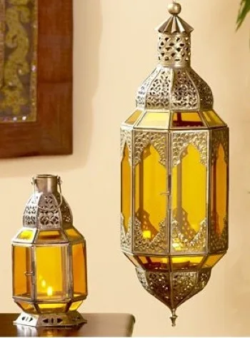 Metal Moroccan Ramadan Lanterns for Weddings Floor Decorative Lantern Customized Logo Bubble Wrap + Inner Box + Master Carton