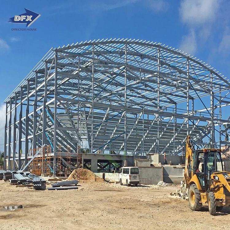 Prefabricated Construction Industrial Metal Materials Hangar Shed Warehouse Workshop Plant Steel Structure Building