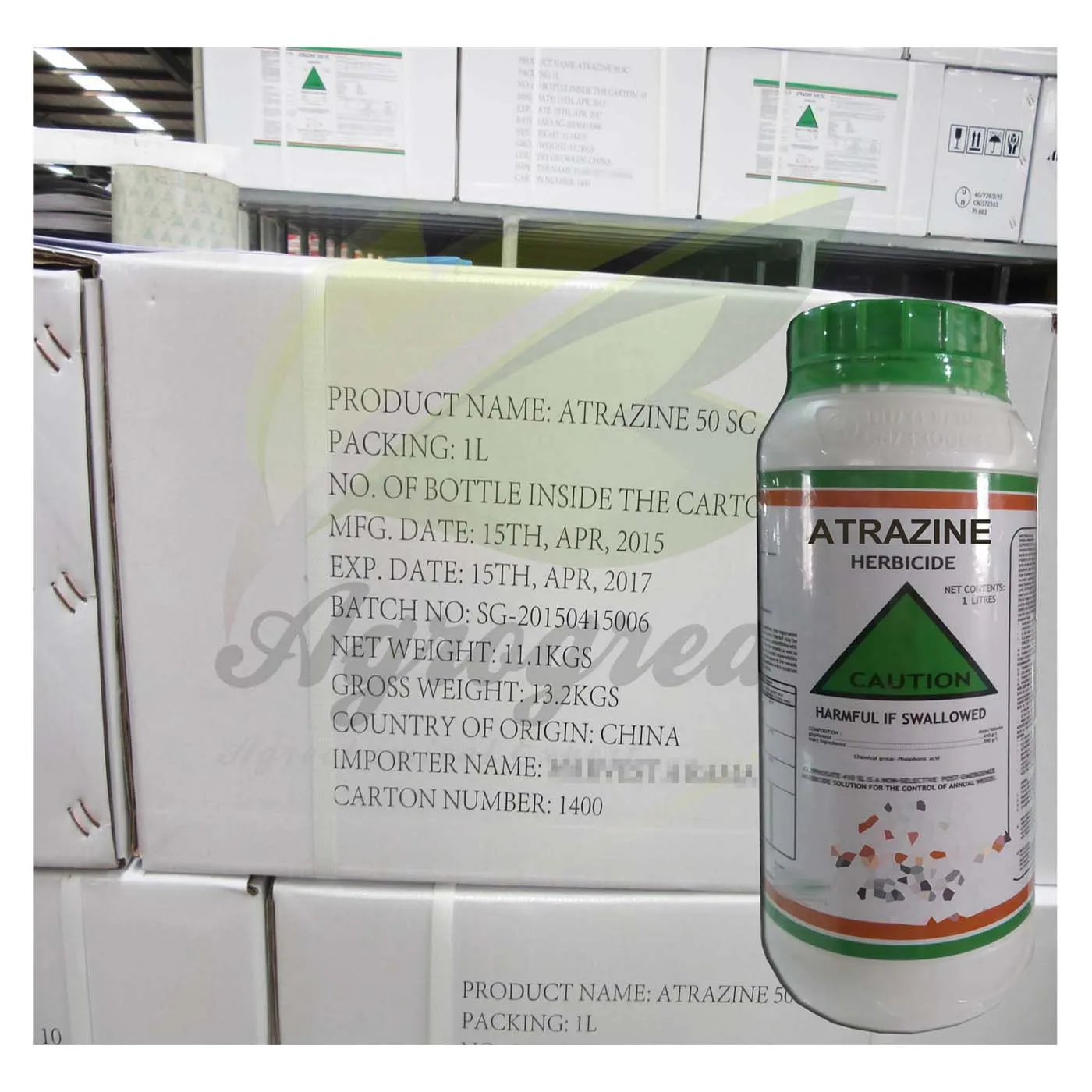 Mixture Herbicide Ametryn 25% + Atrazine 25% SC with factory price 223g atrazine 38sc