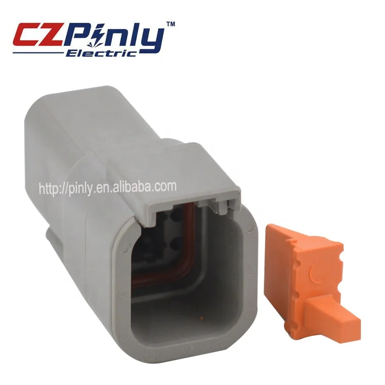 6 Pin Male Waterproof Automotive Connectors deutsch DTM Wire Connector DTM04-6P