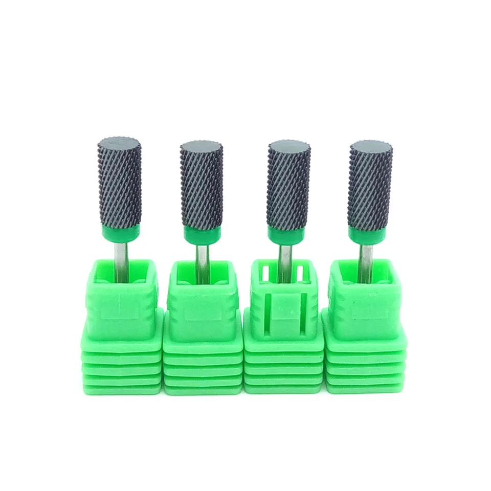 
HYTOOS Barrel Black Ceramic Nail Drill Bits 3/32
