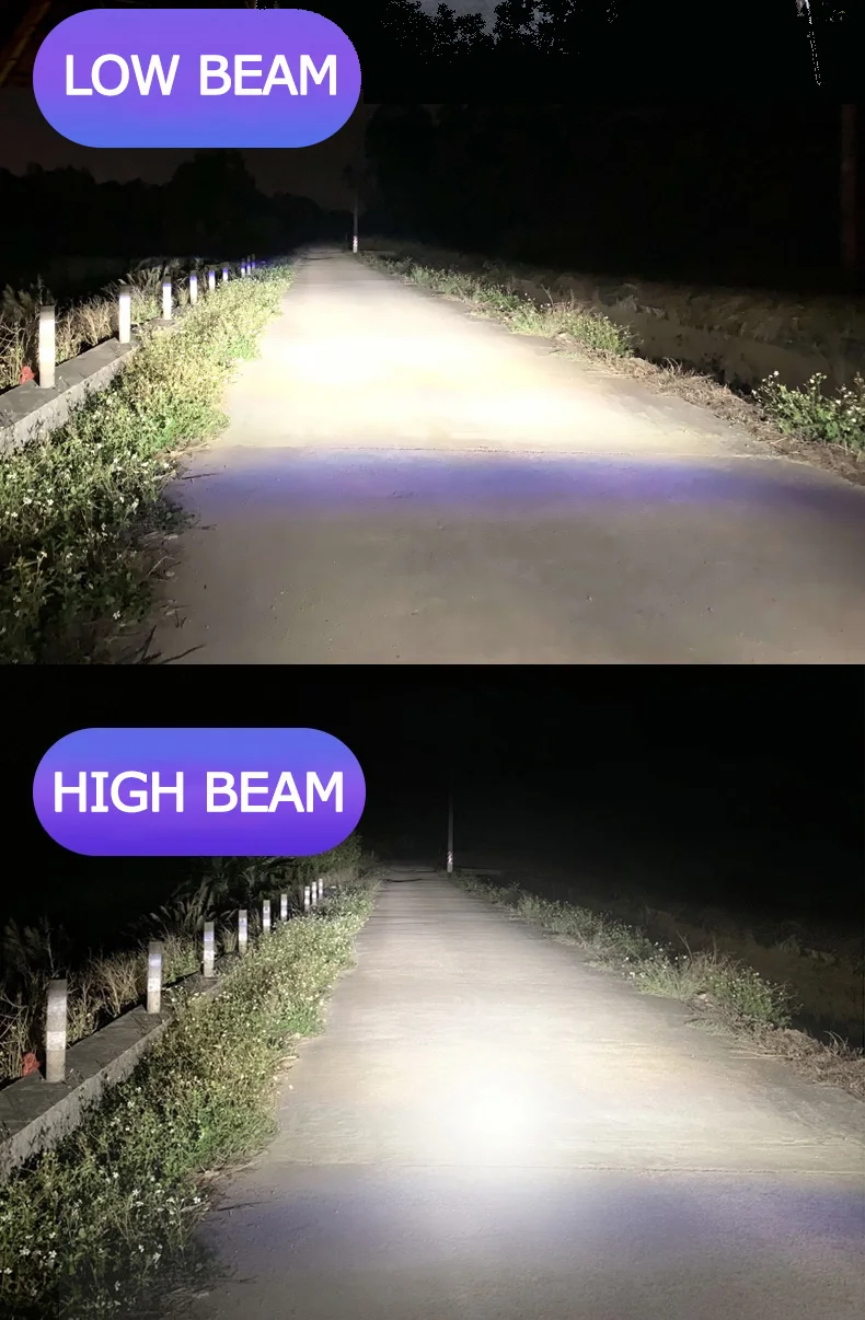 Factory motorcycle lighting system h4 mini projector lens spotlight h7 motorcycle head light