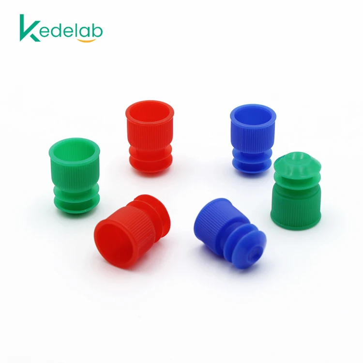 Various Color Test Tube Stopper Flange Type PP Stopper 16mm Test Tube
