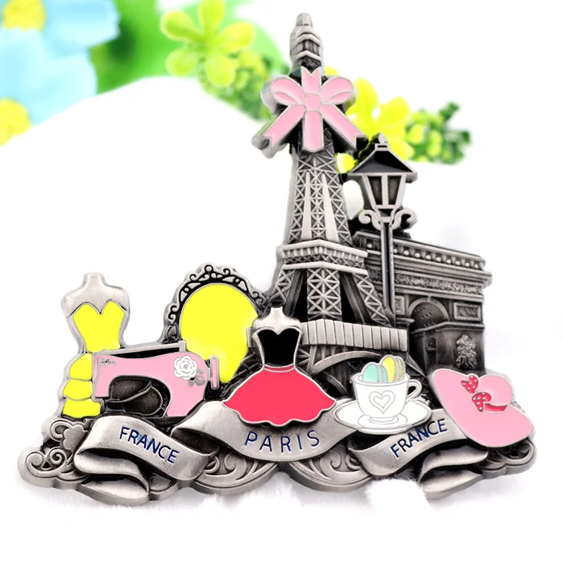 
high quality factory direct Paris cities touristic fridge magnet 