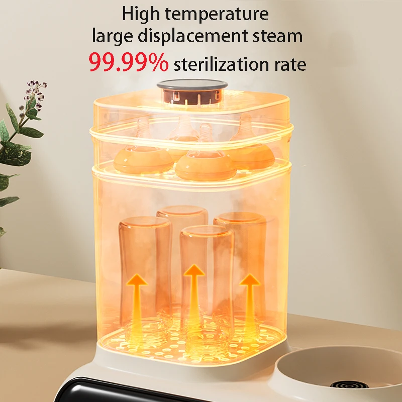 Custom Multi-functional Breast Milk Heater Breast Sterilizer Food Steam Heating 2 in 1 milk warmer baby bottle steam sterilizers