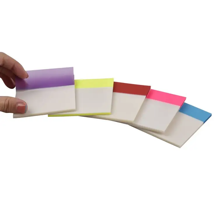 S3008 clear sticky note transparent sticky note waterproof sticky note nature sticky note neon sticky notepad