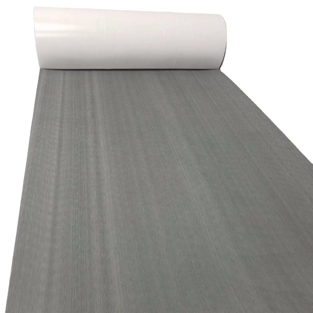 EVA Foam Boat Teak Decking Sheet 90cmx240cm Marine Flooring Carpet Solid Color Dark Grey Yacht Self Adhesive Boats Accessories