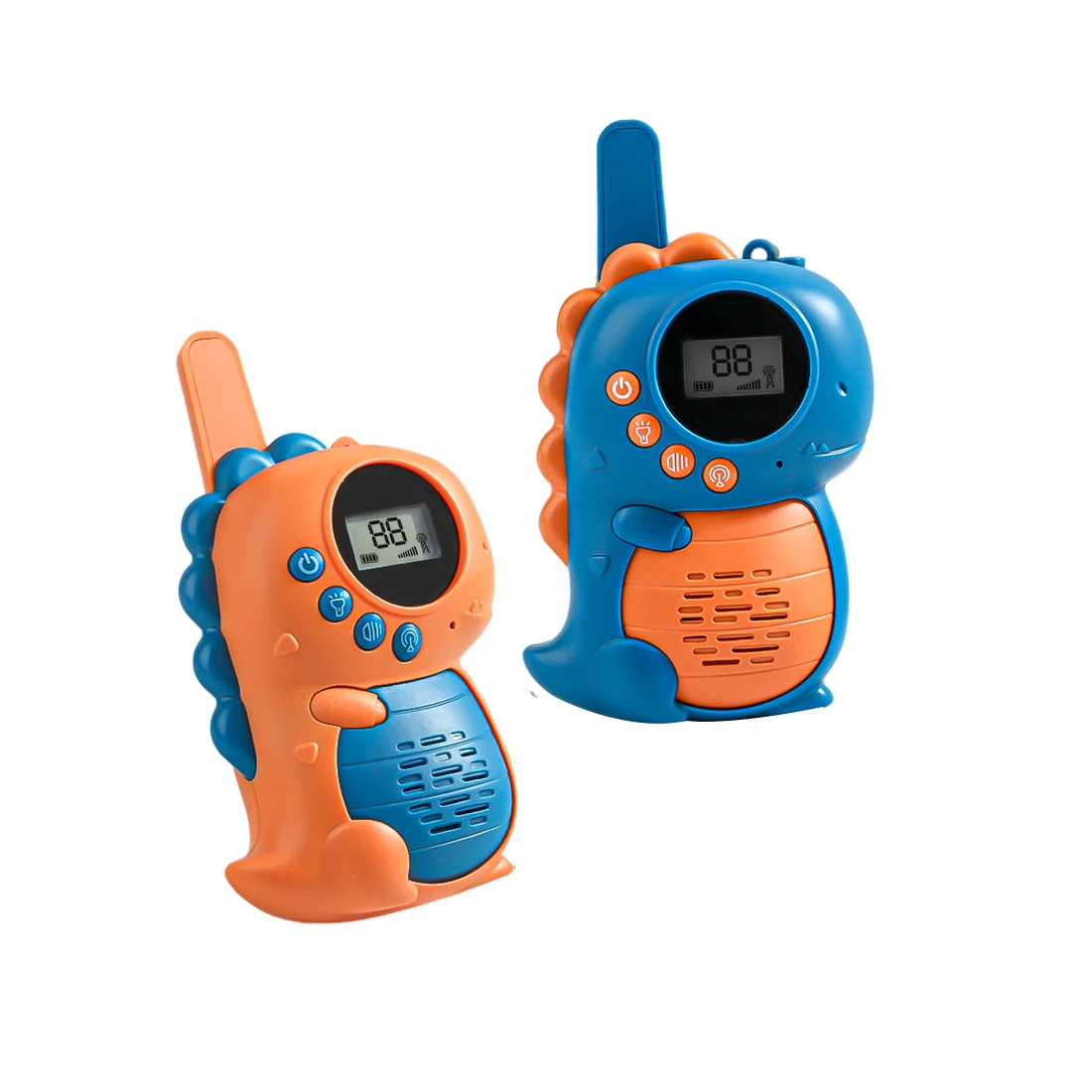 KS Kids Outdoor Play Cartoon Dinosaur Walkie-talkie Toy 3KM Distance Portable Handheld Mini Walkie-talkie
