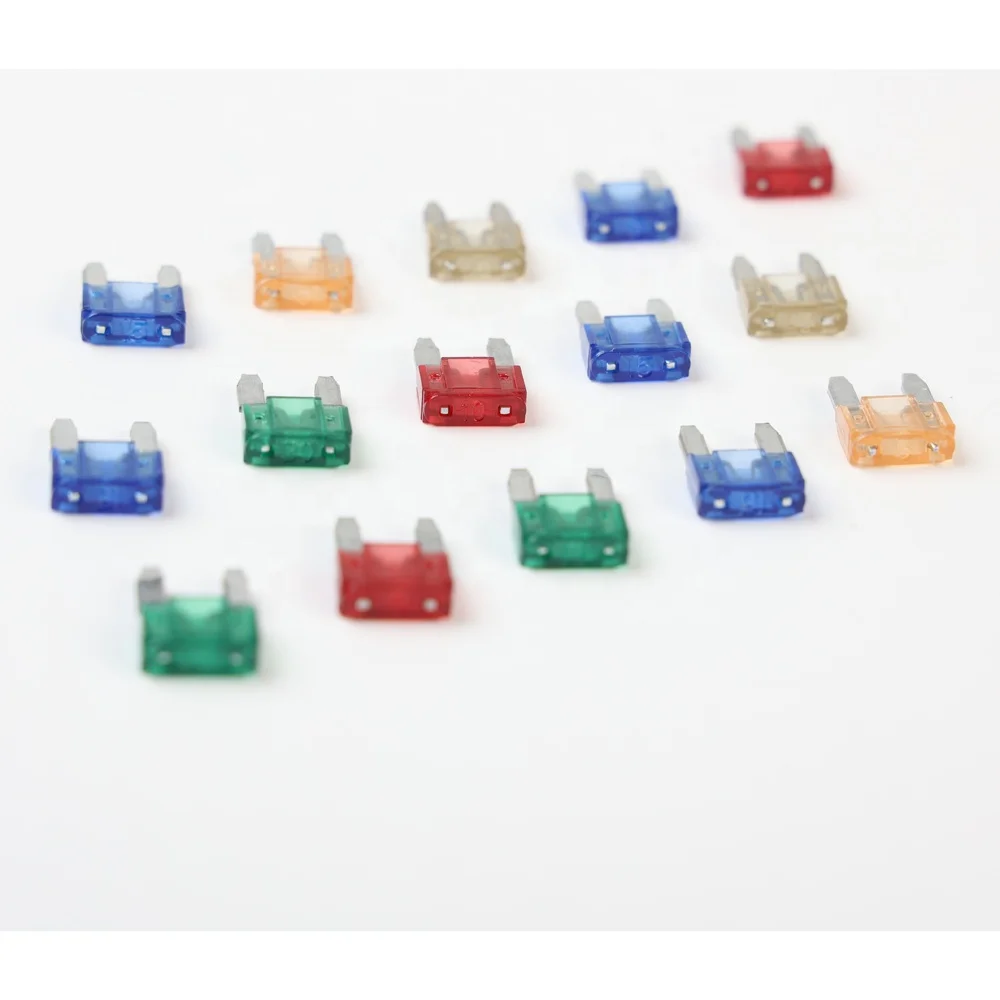 Low Profile Mini Blade Vehicle Car Fuse Assortment Zinc Alloy Material Automotive Replacement Mini Fuses