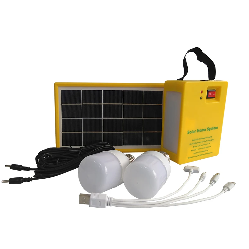 LiFiPO4 Battery Solar Generator Lighting Solar Energy 3.5W Lithium Portable Multi functional solar home System