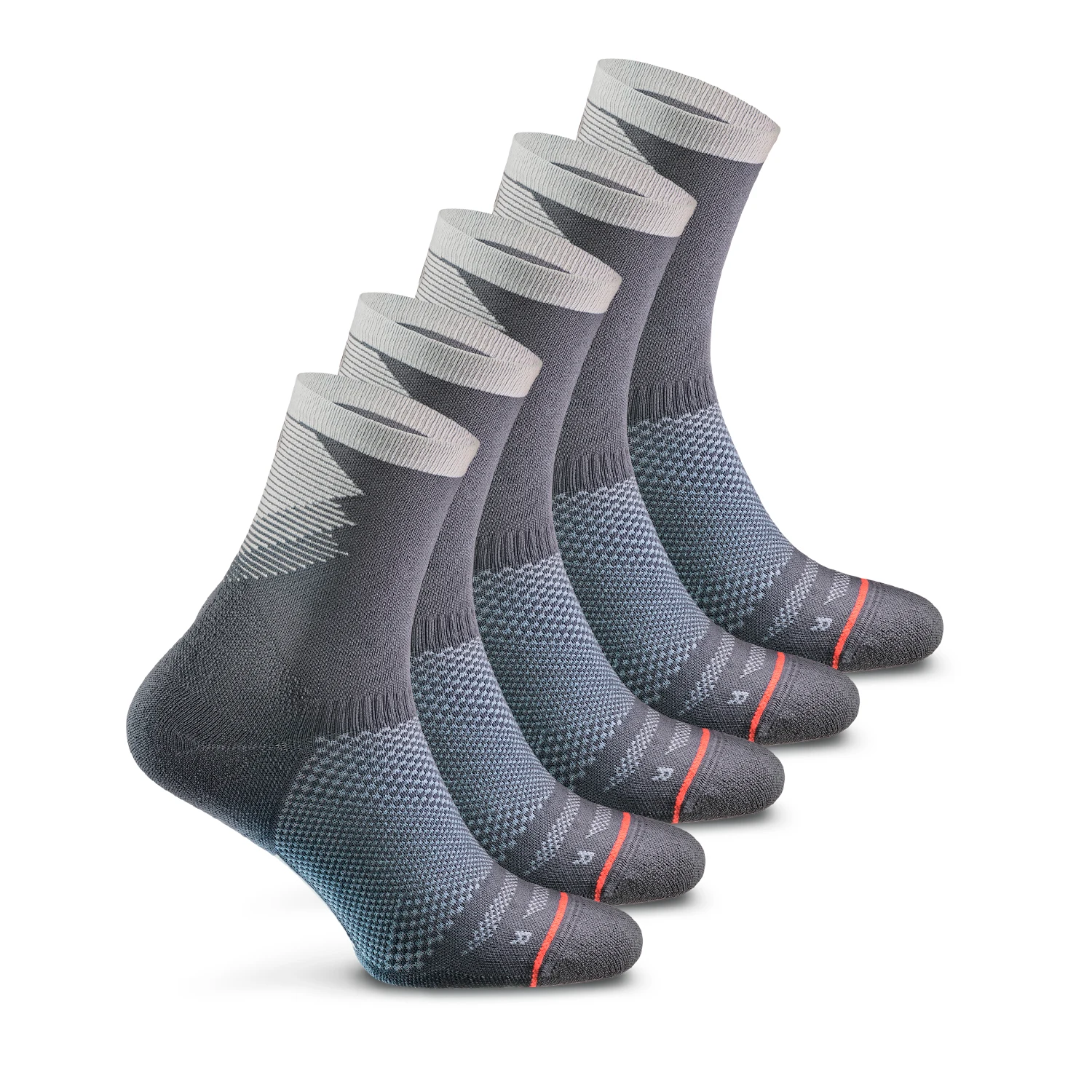 THETA Custom Logo Anti Blister Performance Cushioning Nylon Comfort Mid Crew Sport Running Socks