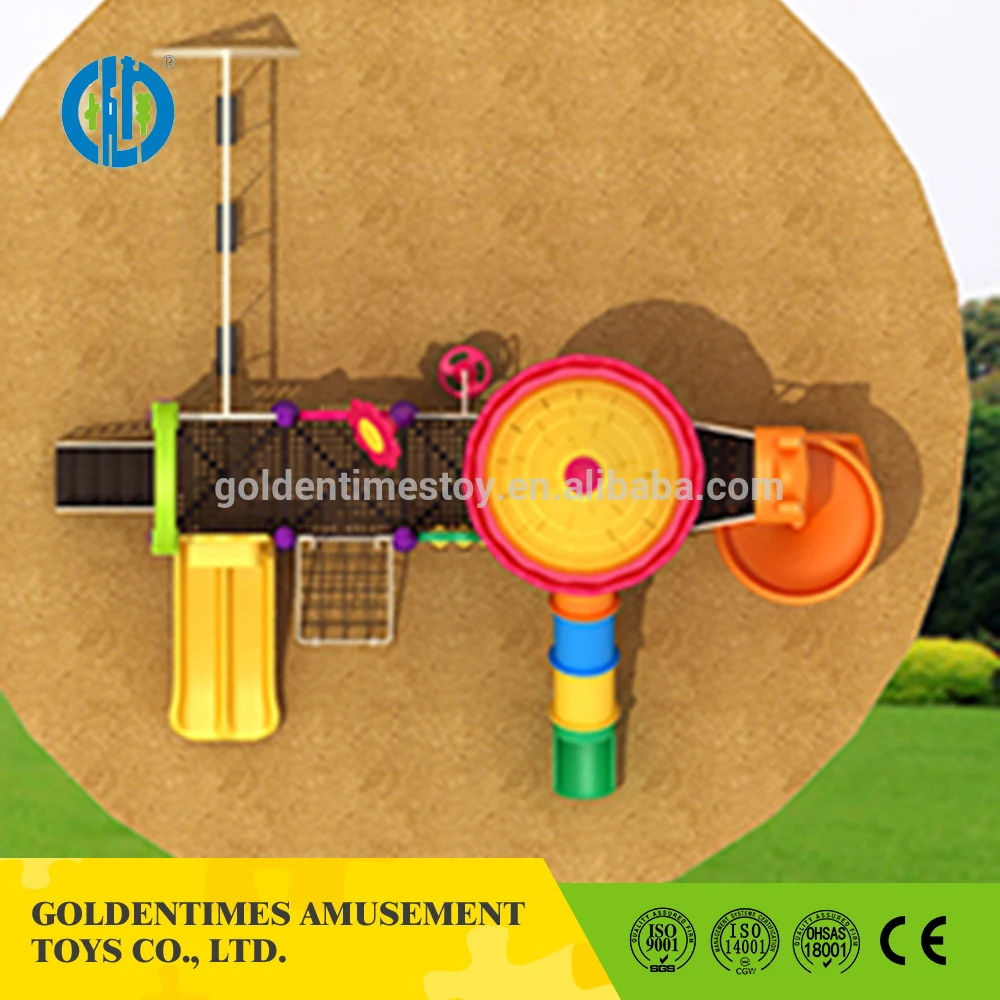 Factory custom children interesting kindergarten plastic play set outdoor playground