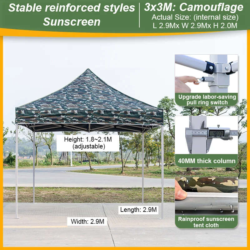 Factory made  3x3 automatic gazebos stretch beach marquee pop up canopy advertising party trade show tent for events