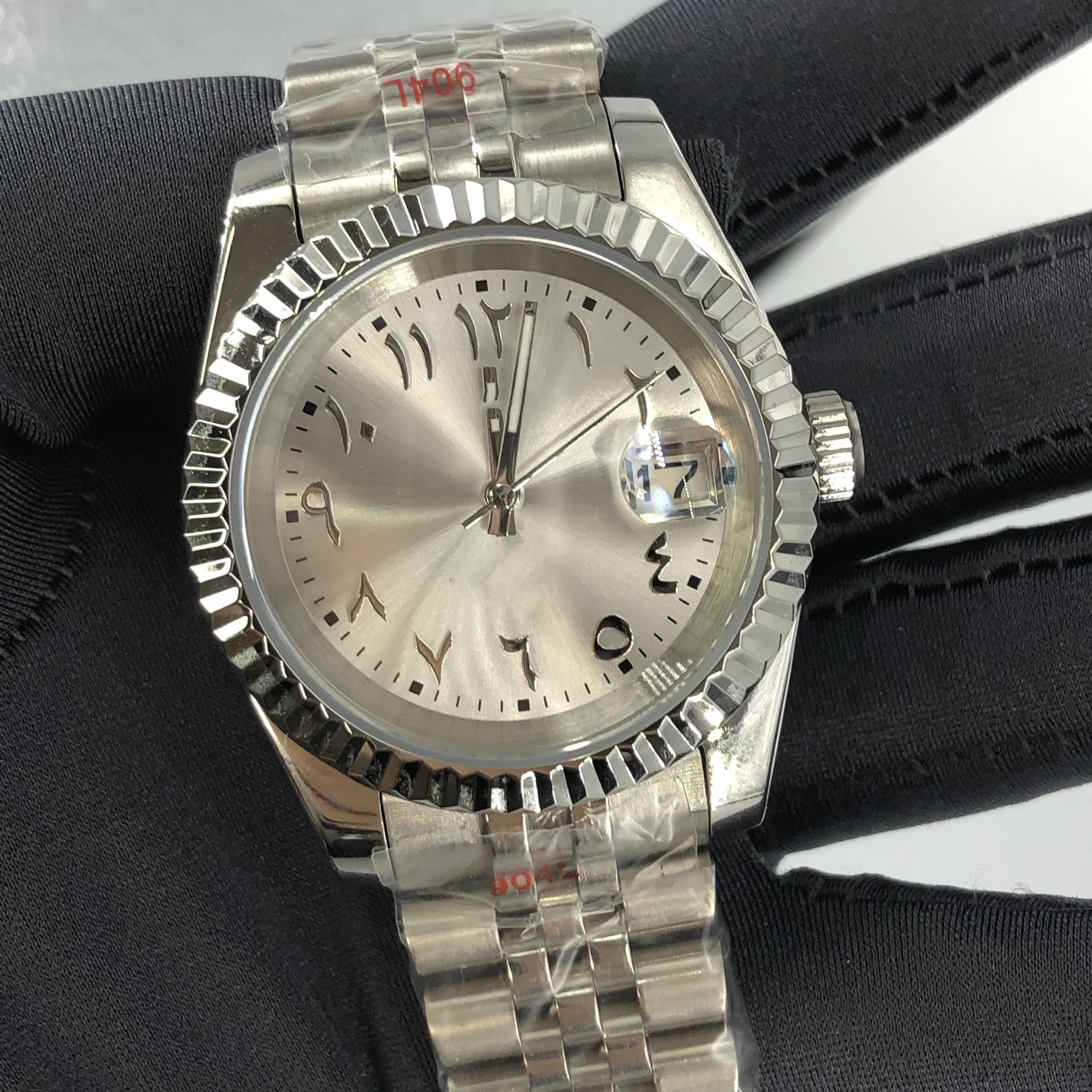 Nh35 Movement Watch Custom logo Quality NH35 Automatic Arabic Numerals Dial