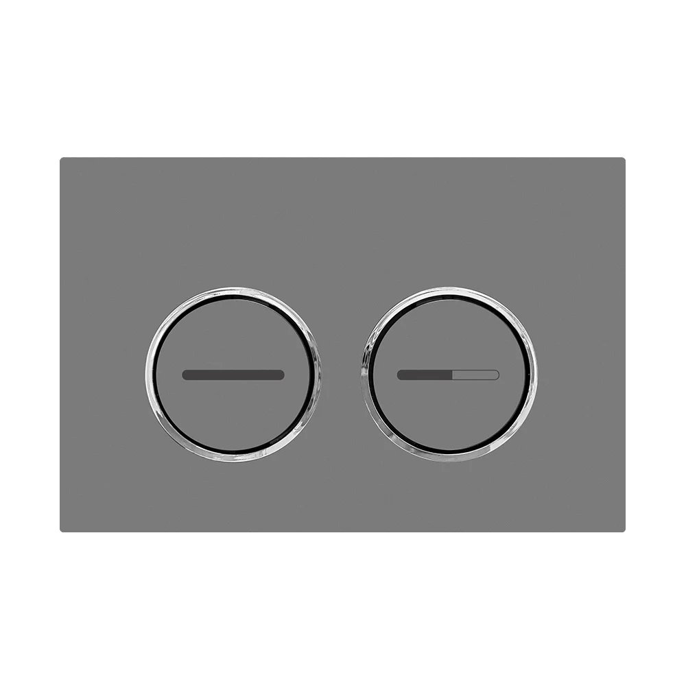 TS-MY-SP03 ABS plastic circular gun grey spray paint CONCEAL CISTERN Flush Plate