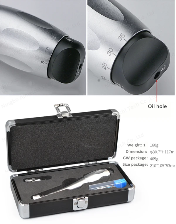 AMICODENT Dental Universal Implant Torque Wrench 16 drills with Multi Angle display 7 Torque Adjustable Contra Angle handpiece