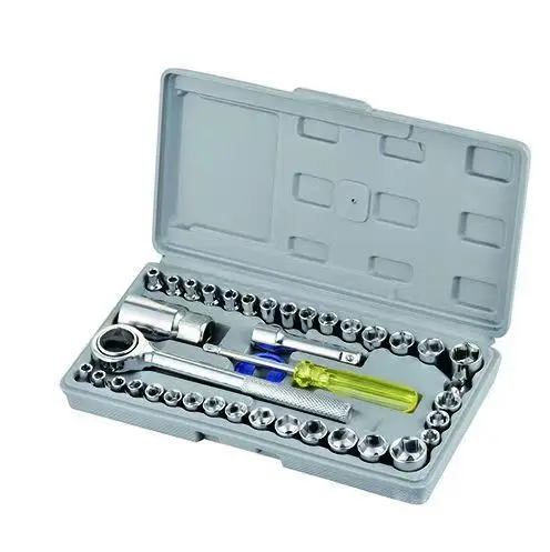 Cisivis Hot Sale Heavy Duty 40pcs  Socket Wrench Set carbon steel Hand Tools Kit Car Accessories Vehicle Repair Tool