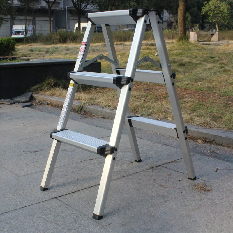 
folding aluminum 3 step ladders with Tools Tray 