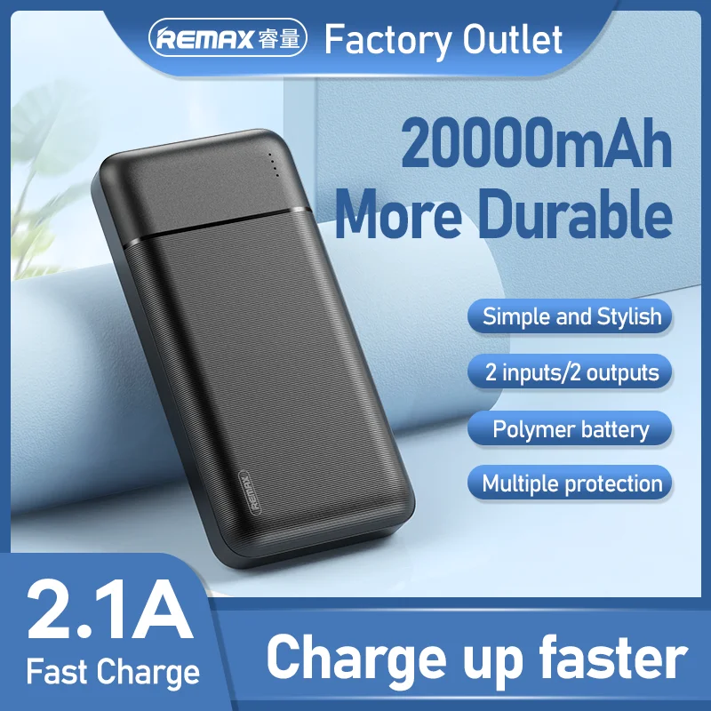  Remax Ланго серии 20000 мАч Power Bank RPP-166 светодиодный индикатор портативного зарядного устройства powerbank большой емкости и